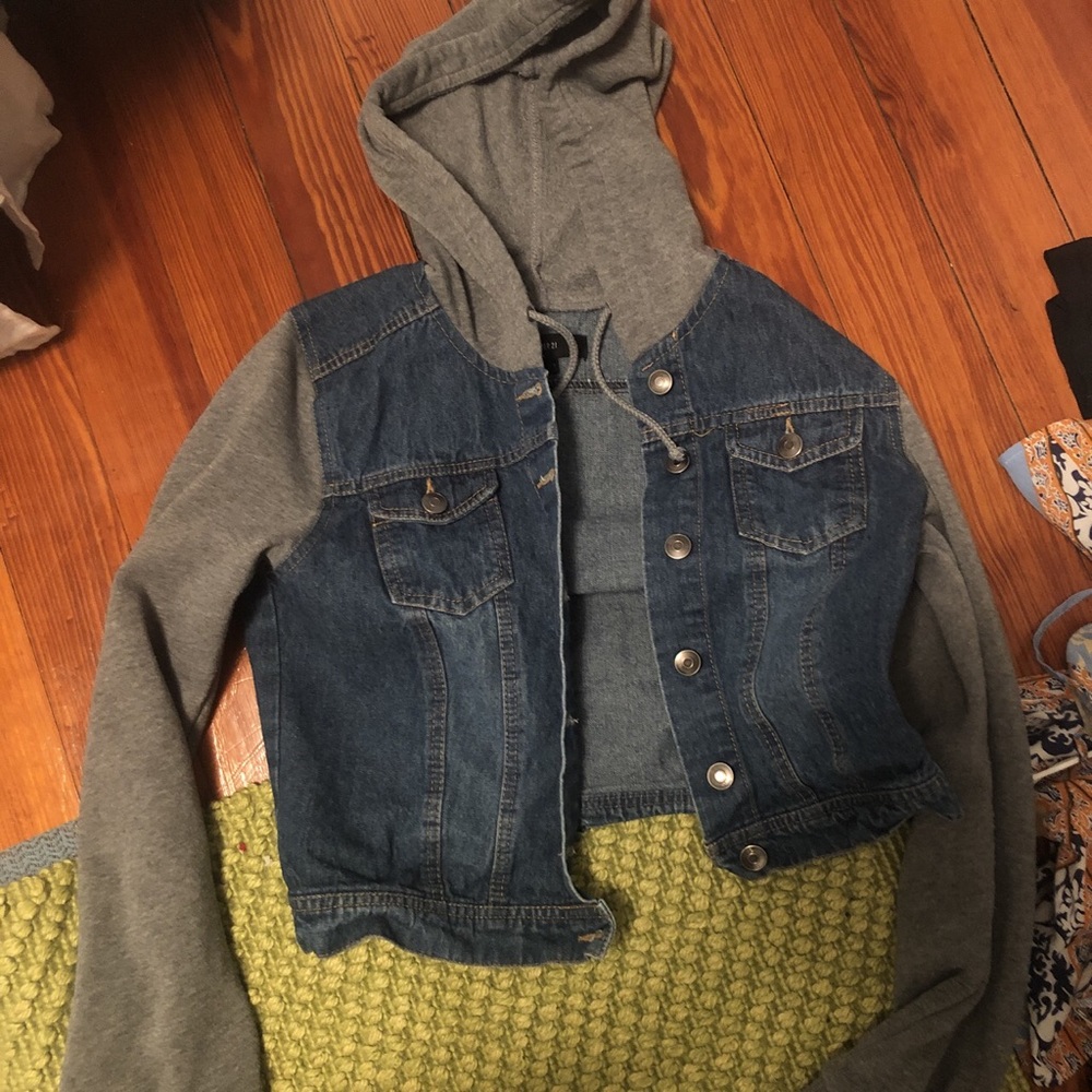 Forever 21 Jean Hoodie